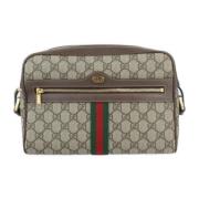 Pre-owned Canvas gucci-bags Gucci Vintage , Beige , Dames