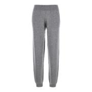 Kasjmier Wol Broek Grijs Allude , Gray , Dames