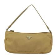 Pre-owned Fabric clutches Prada Vintage , Beige , Dames