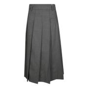 Geplooide Rok Incotex , Gray , Dames