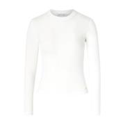 Lange mouwen T-shirt in Ivoor Anine Bing , White , Dames