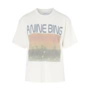 Paddestoelen Off White T-shirt Anine Bing , White , Dames