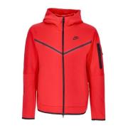 Tech Fleece Hoodie Met Rits Nike , Red , Heren