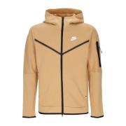 Tech Fleece Zip Hoodie Elemental Gold Nike , Beige , Heren