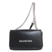 Pre-owned Leather shoulder-bags Balenciaga Vintage , Black , Dames