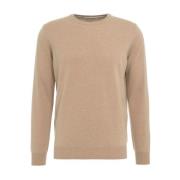 Gebreide Pullover met Elleboog Patches Kangra , Brown , Heren