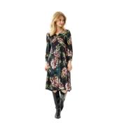 Lucy Jurk 3/4 Mouw Groen IN Front , Multicolor , Dames