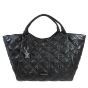 Pre-owned Leather totes Armani Pre-owned , Black , Dames