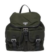 Pre-owned Fabric backpacks Prada Vintage , Green , Dames