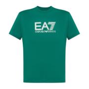 Katoenen T-shirt Emporio Armani EA7 , Green , Heren