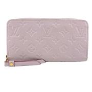 Pre-owned Leather wallets Louis Vuitton Vintage , Pink , Dames