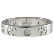 Pre-owned White Gold rings Gucci Vintage , Gray , Dames