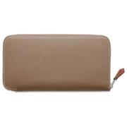 Pre-owned Leather wallets Hermès Vintage , Gray , Dames