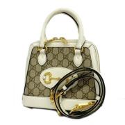 Pre-owned Plastic shoulder-bags Gucci Vintage , White , Dames