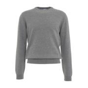 Merino Gebreide Trui Gender , Gray , Heren