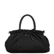 Pre-owned Leather handbags Prada Vintage , Black , Dames