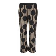 Mapabala Cropped Broek All-Over Print Masai , Beige , Dames