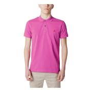 Fuchsia Polo Shirt voor Mannen Peuterey , Pink , Heren