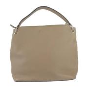 Pre-owned Leather gucci-bags Gucci Vintage , Beige , Dames