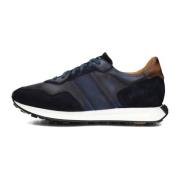 Blauwe Lage Top Heren Sneakers Magnanni , Blue , Heren