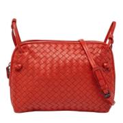 Pre-owned Leather shoulder-bags Bottega Veneta Vintage , Orange , Dame...