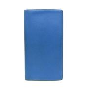 Pre-owned Leather wallets Hermès Vintage , Blue , Heren