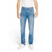 Blauwe Katoenmix Heren Jeans GAS , Blue , Heren