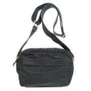 Pre-owned Nylon shoulder-bags Prada Vintage , Black , Dames