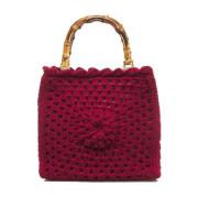 Stijlvolle Handtas met Logodetails La Milanesa , Red , Dames