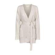 Vanilla Cardigan met Robe Silhouet Max Mara , Beige , Dames