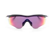 Rode Schild Frame Zonnebril Prizm Lenzen Oakley , Multicolor , Unisex