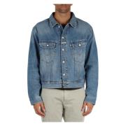 Denim Jack Eco Plus Klassiek Lange Mouw Replay , Blue , Heren