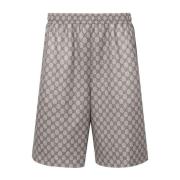 Signature GG Supreme Print Shorts Gucci , Beige , Heren