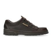 Casual Heren Veterschoen - Donkerbruin Mephisto , Brown , Heren