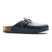 Heren Leren Klompen Birkenstock , Blue , Heren