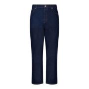 Indigo Straight Denim Jeans Maison Kitsuné , Blue , Heren