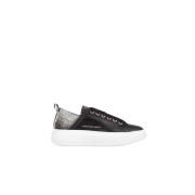 Sportieve Zwarte Zilveren Sneakers Alexander Smith , Black , Dames