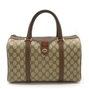 Pre-owned Canvas gucci-bags Gucci Vintage , Beige , Dames