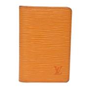 Pre-owned Leather wallets Louis Vuitton Vintage , Orange , Dames