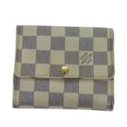 Pre-owned Canvas wallets Louis Vuitton Vintage , White , Dames