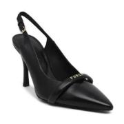 Zwarte Leren Pumps voor Lente/Zomer Furla , Black , Dames