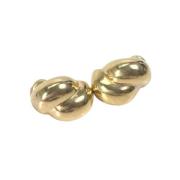 Pre-owned Metal earrings Dior Vintage , Yellow , Dames