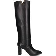 Soft Nero Laarzen Zwart Leer Via Roma 15 , Black , Dames