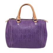 Pre-owned Leather handbags Carolina Herrera Pre-owned , Purple , Dames