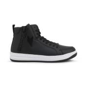 Metalen Eyelet Zip Sneakers in Synthetisch Leer Emporio Armani EA7 , B...