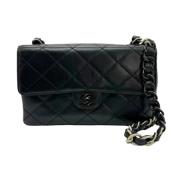 Pre-owned Leather chanel-bags Chanel Vintage , Black , Dames