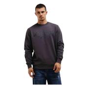 Logo Sweater Donkergrijs Heren Iceberg , Gray , Heren