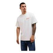 Futura T-Shirt Heren Wit/Oranje Quotrell , White , Heren