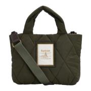 Gewatteerde Mini Tote Tas Barbour , Green , Dames