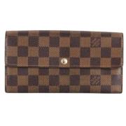 Pre-owned Canvas wallets Louis Vuitton Vintage , Brown , Dames